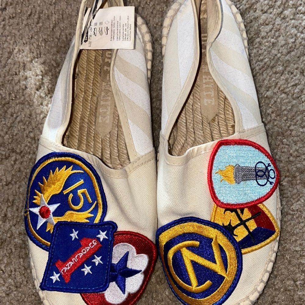 Off-White Patchwork Espadrilles - image 1
